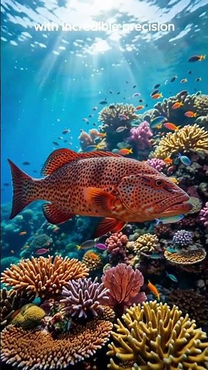 CORAL TROUT: The colorful and powerful coral reef predator #wildlife #animals #oceanlife