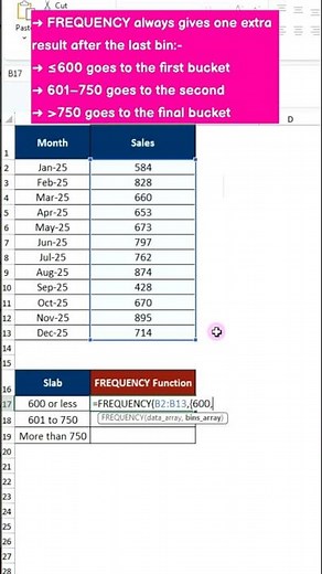 Use FREQUENCY to Categorize Data Instantly