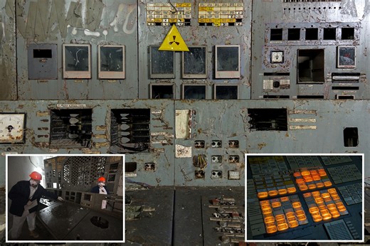 Eerie photos of abandoned Chernobyl plant show lights still glowing on nuclear control panel: ‘Incredibly sad’