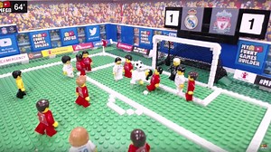 Champions League Final recreated in LEGO stop motion
