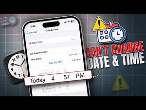 How To Fix iPhone Date & Time Not Changing | Fix Can't Set Time Manually on iPhone