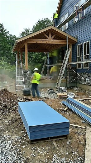 Incredible Front Porch Makeover: Construction Time-Lapse #homerenovation #timelapse #frontporch
