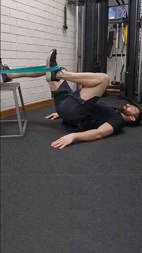 Isometric Elevated Hamstring Bridge with Banded Hip Flexion