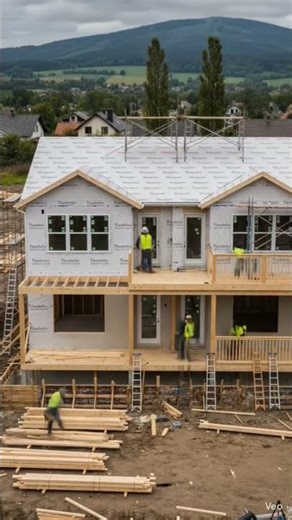 😱 From Ground to Dream Home! Amazing Build Transformation 🏠 #Shorts #dreamconstruction #buildc