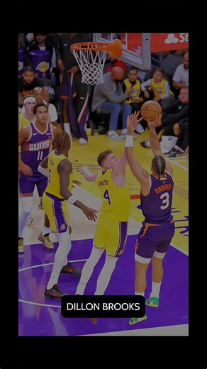 Dillon Brooks Jab Step ➜ Spin Move ➜ CLUTCH Fadeaway Jumper! 😱🔥 #nba #phoenix #lakers