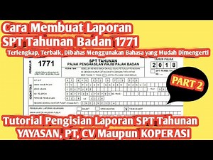 Cara Membuat Laporan SPT Tahunan 1771
