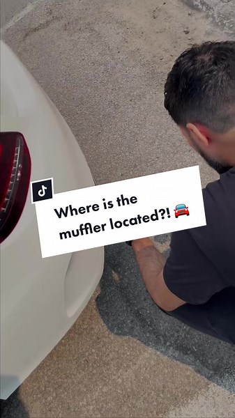 Let us find the car muffler! 🚘 The car's muffler is an essential component of the exhaust system that serves multiple purposes: ➡️ Noise Reduction: The muffler reduces the loud noise produced by the engine's exhaust gases, making the vehicle quieter. ➡️ Exhaust Flow Control: It helps control and direct the flow of exhaust gases, affecting the engine's performance. ➡️ Emission Control: The muffler houses the catalytic converter, reducing harmful engine emissions. Overall, the muffler is crucial 