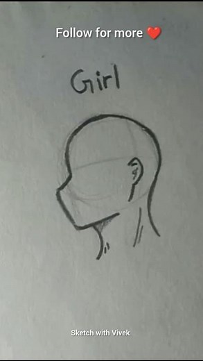 how to draw head ✨ girl & boy side profile #art #drawing #tutorial #head #shorts #sketch