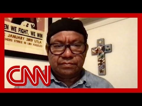 He called for protests over ICE raid. Hear his reaction to violent escalation