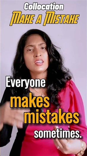 Collocation – Make a Mistake #englishlearning #spokenenglish #collocation #dailyenglish