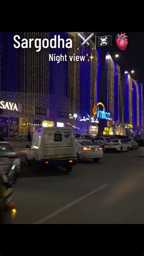 Explore the Night View of Sargodha