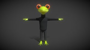 humanoid toad cartoon - Download Free 3D model by Huanart