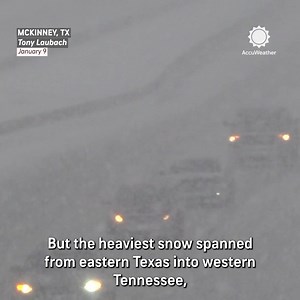 Highways became clogged with snow, and thousands of flights were delayed and canceled across the southern United States as a winter storm brought snow, sleet, and freezing rain across more than a dozen states. | AccuWeather