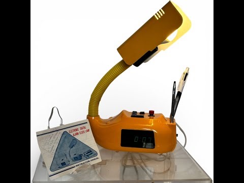 Favor Sakurino Lamp Clock 1980s | Space Age Desk Lamp LED Retro #vintage #spaceage