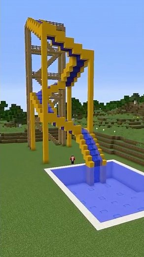 WATER SLIDE Build Battle In Minecraft - NOOB VS PRO CHALLENGE - Maizen Mizen Mazien Parody