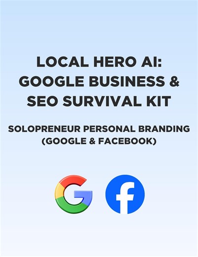 Local Hero AI Google Business SEO Prompts, Local Search Optimization, Small Business Marketing Strategy, Review Management, SEO Survival Kit - Etsy