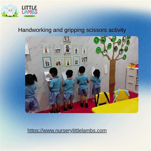 Handworking and gripping scissors activity