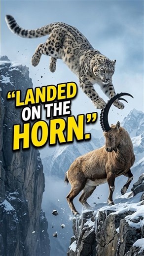 The Snow Leopard Pounced. The Ibex Was Already Turning. The Leopard Landed on the Wrong Side.