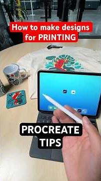 Procreate tips for printed products #procreate