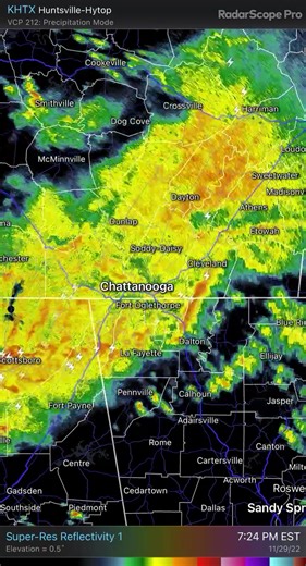 Good ole toad strangler locally. Some rumbles. Severe threat low overnight but will watch the storms coming in from the west. We’re having trouble becoming unstable here…a good thing. Could be some hail mixed in. And breezy. | Brian Smith