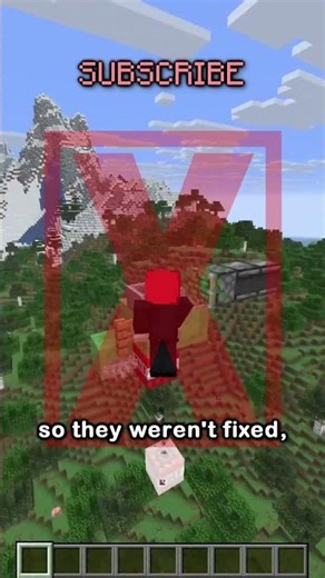 mojang is keeping this glitch on purpose.