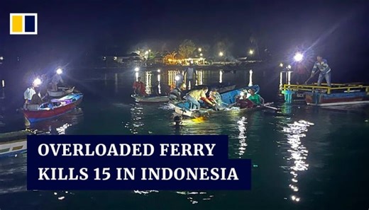 Overloaded boat capsizes, killing at least 15 in Sulawesi, Indonesia