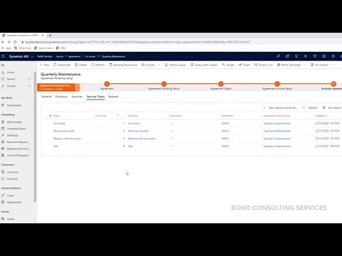 Dynamics 365 Field Service | Booking Recurrence & Invoice Setup
