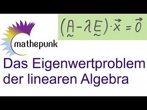 Das Eigenwertproblem der linearen Algebra (charakteristisches Polynom, Eigenwerte, Eigenvektoren)