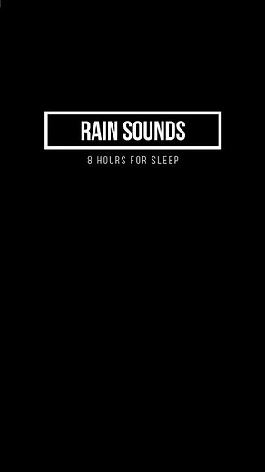 🌧️ Calming Rain Sounds for Stress Relief | Black Screen #Shorts