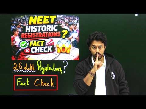 NEET 2026 Latest Update🚨 26 Lakh+ Registrations? | Highest Ever Competition? | Kshitiz Sir #neet2026