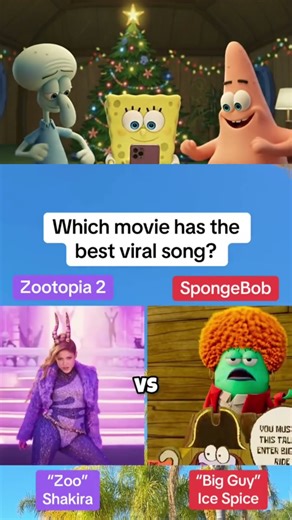 Zootopia vs SpongeBob — Which Has the Best Viral Song? 🎶🔥