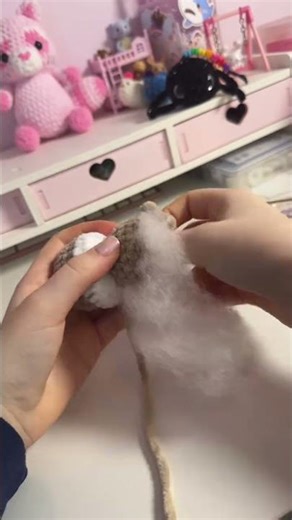 Baby hamster 🎀 🫶 #crochet #amigurumi #crochetplushie #cute #shorts #plushie #hamster #crocheting