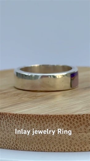 Handmade Turquoise inlay jewelry ring