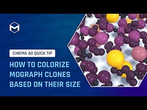 #C4DQuickTip 8: How to colorize MoGraph clones based on their size in Cinema 4D