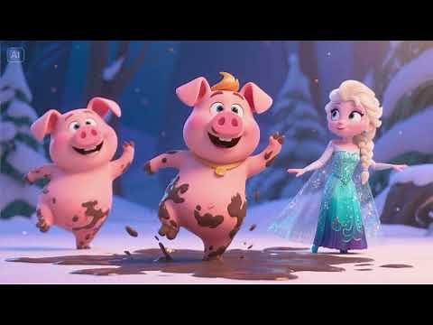 Puddle Splash Wiggle — Elsa’s Piggy Mud Ballet