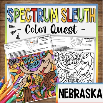 Spectrum Sleuth: Nebraska Color by Code | State Symbols, Geography, History
