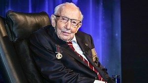 17K views · 888 reactions | The U.K. is paying tribute to Captain Sir Thomas Moore, who made national headlines after he set out to walk 100 laps around his garden weeks before his 100th birthday to raise funds for the U.K.'s National Health Service. Full story: peoplem.ag/2Mqa6N4 | People | Facebook