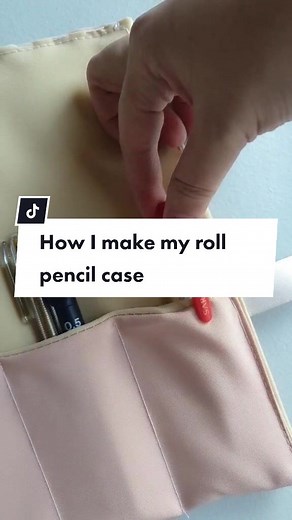 DIY Roll Pencil Case Sewing Tutorial