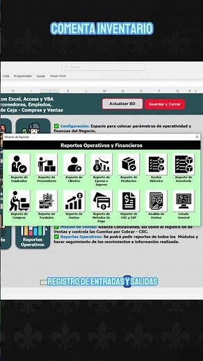 Control de Inventario y Administración | App de Excel Kardex Administración | #excel #shorts