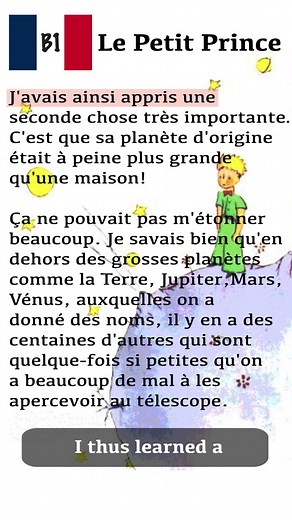 Learn French with Le Petit Prince