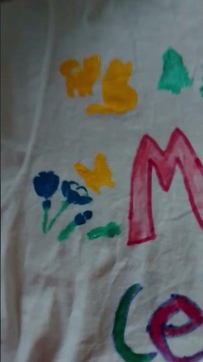 t Shirt umgestalten mit Stoffmalfarbe bemalt