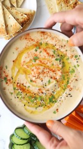 155K views · 666 reactions | This quick and easy blender hummus made with canned chickpeas comes out super creamy. It’s so easy to make from scratch that you’ll never buy it pre-made again! | Skinnytaste | Facebook