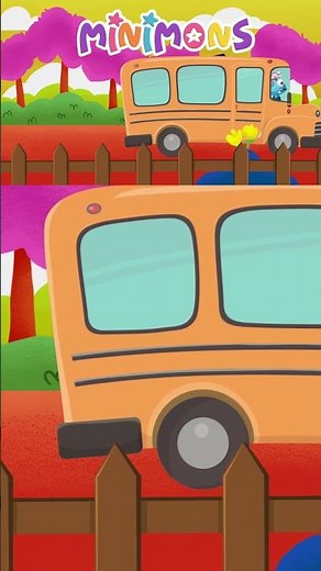 Die Räder vom Bus 🚍 Kinderlied auf Deutsch! by: MiniMons
