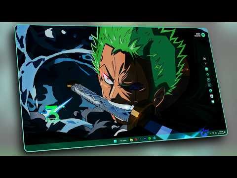 This is the BEST Zoro Desktop Setup | Anime Theme for Windows