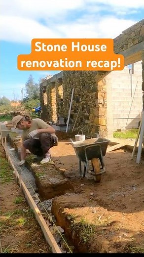 Stone house renovation - Our farm in portugal #homesteadlife #garden #countrysideliving