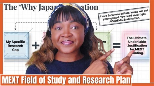 How to write MEXT Field of study and research plan + win Japanese government scholarship | Dr. Sylvie Watikum