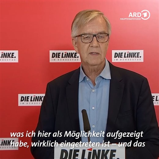 Die Linksfraktion im Bundestag hat ihre Auflösung zum 6. Dezember beschlossen. "Lieber einig mit 28 als zerstritten mit 38", sagte Fraktionschef Dietmar Bartsch vor der Fraktionssitzung. | Bericht aus Berlin
