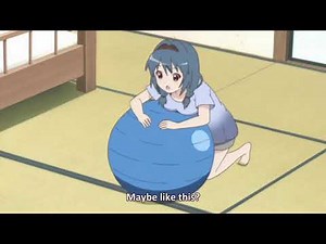 yuruyuri bouncing on blue Yoga ball Full videos this Time