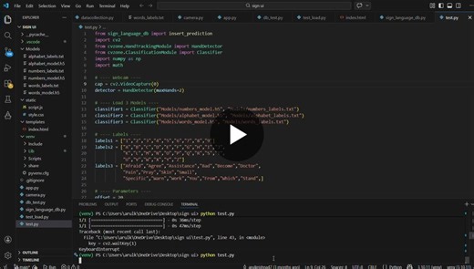 #deeplearning #computervision #signlanguage #ai #opencv #gesturerecognition #humancomputerinteraction | ARUL KRISHNAN JE