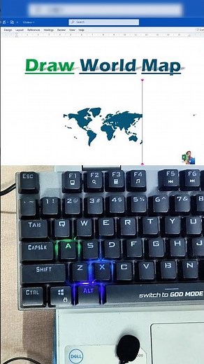 Secret Code to Create World Map in MS Word - The Trick Microsoft Never Told You! #MS #tips #map